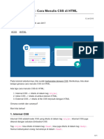 Tutorial CSS 02 Cara Menulis CSS Di HTML