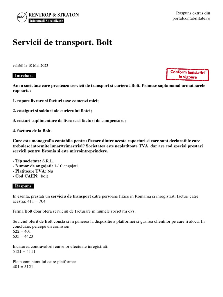 Document 58 Servicii Bolt | PDF