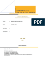 Examen Final - Administracion Financiera - Grupo N°15