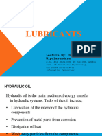 Lecture 3 - Lubricants