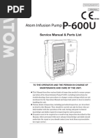 Atom Infusion Pump P-600U - Service Manual - E15SG000