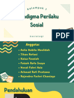 Sosiologi (Paradigma Perilaku Sosial)