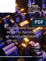 Digital Twins From Design To Handover of Constructed Assets