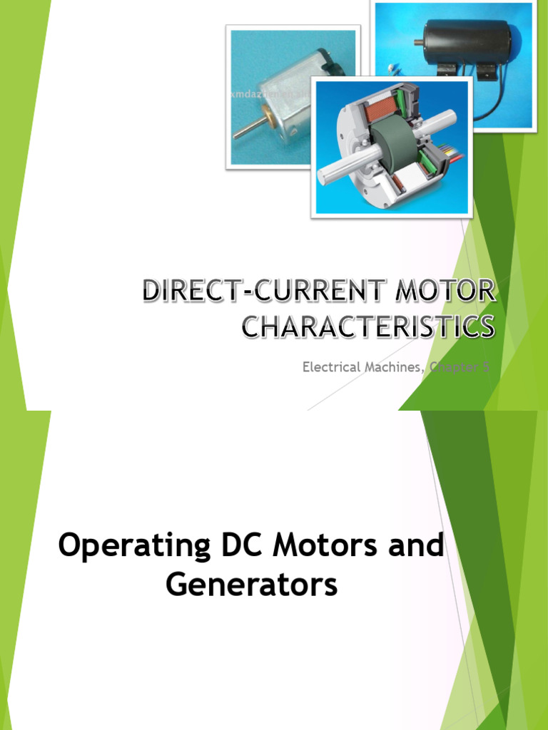 DC MACH Chapter 5 PDF Electric Motor Electric Generator