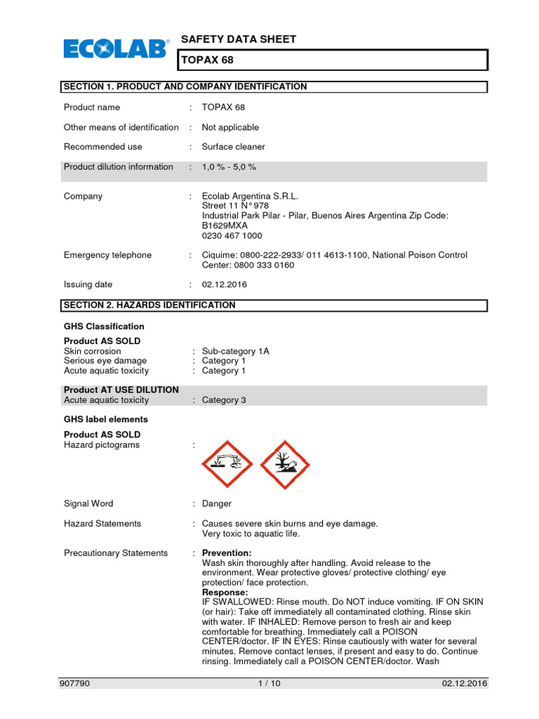 Ar-Z8-907790-Topax 68 | PDF | Personal Protective Equipment | Combustion