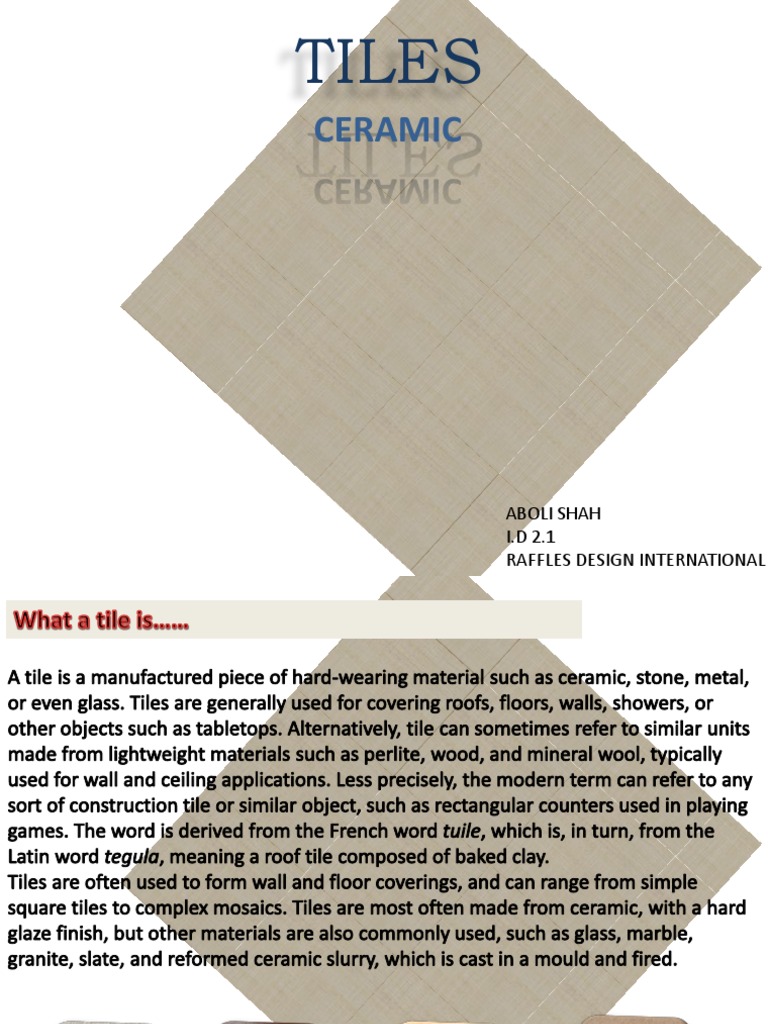 FINAL PPT Flooring | PDF | Tile | Concrete