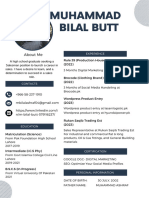 Muhammad Bilal Butt Resume