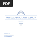 While and Do While Loop