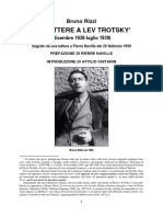 Bruno Rizzi Sei Lettere A Lev Trotsky Dicembre1938-Luglio1939