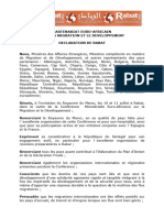 Declaration de Rabat FR