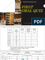 First Oral Quiz