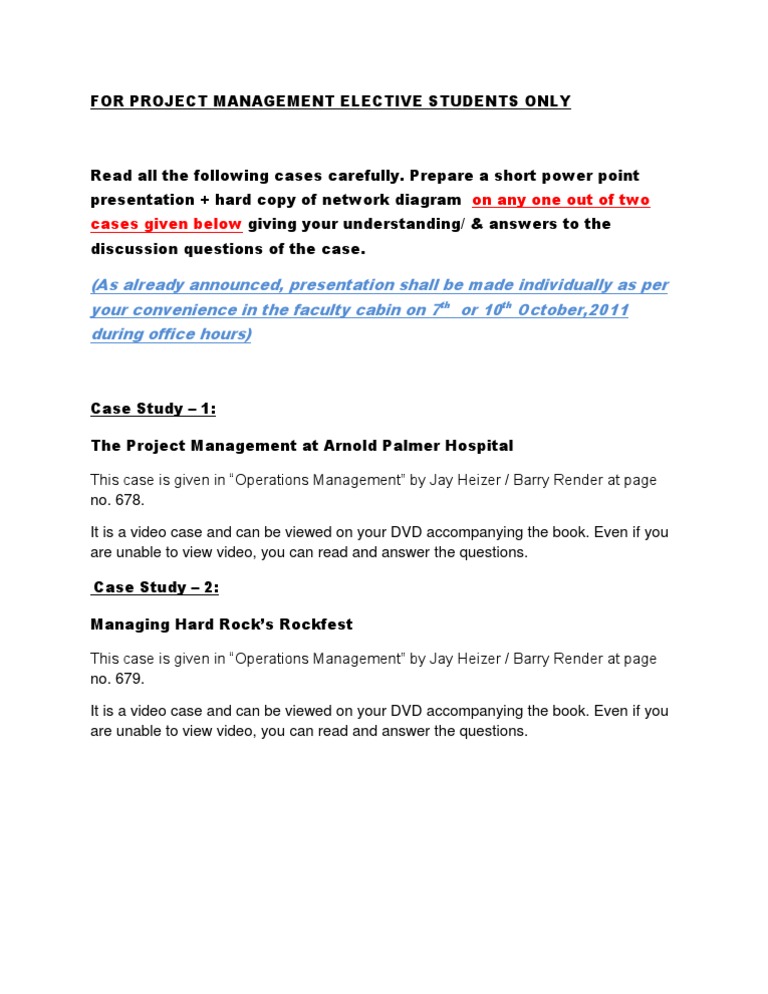 Case Study Presentation - PM | PDF