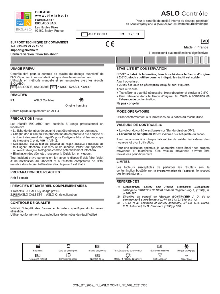FT Aslo Cont1 | PDF | Épidémiologie | Médecine clinique