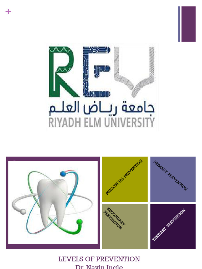 Levels of Prevention PDF Preventive Healthcare Dentistry