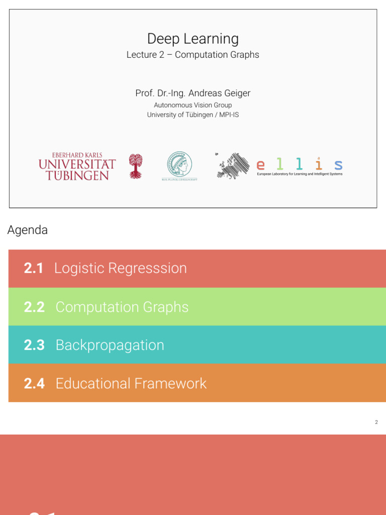 Lec 02 computation graphs download free pdf logistic regression