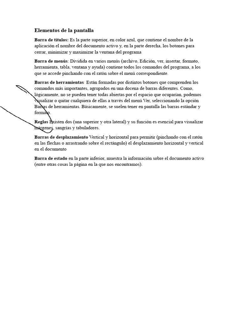 Elementos de La Pantalla | PDF