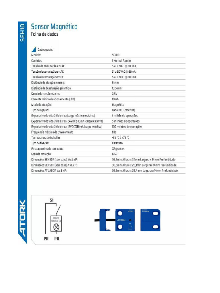 Atork - Sensor Magnético 1na | PDF