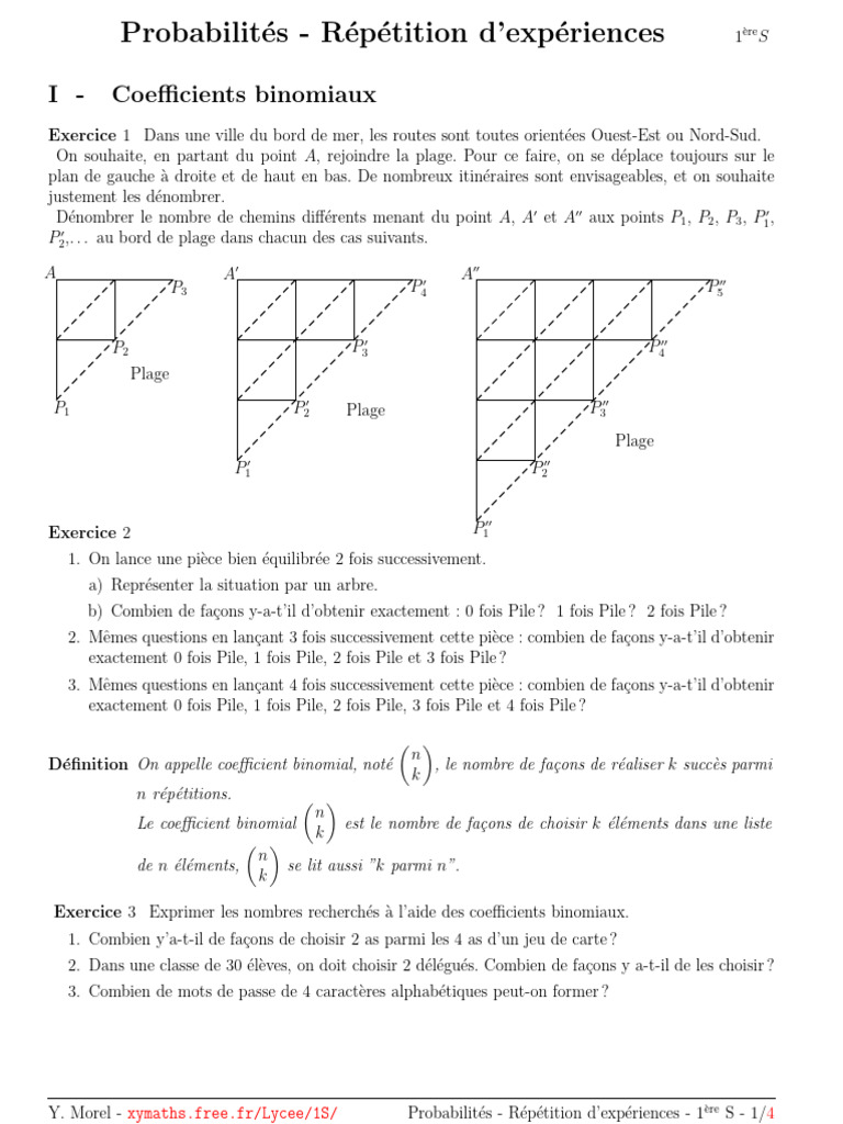 Probabilités et Loi de Bernoulli | PDF | Probabilité | Loi de probabilité