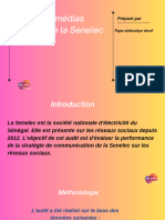 Document, Audit Des Réseaux Socioaux de La Senelec