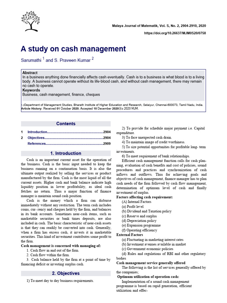 MJM0S200758 | PDF | Cash | Investing