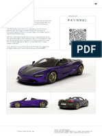 McLaren 750S Spider Order P4YN921 Summary 2023-04-26