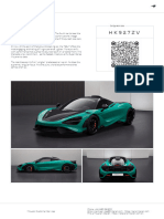 McLaren 765LT Order HK927ZV Summary 2023-08-13