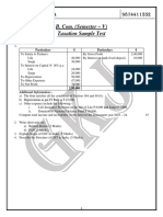 Taxation Sample Test