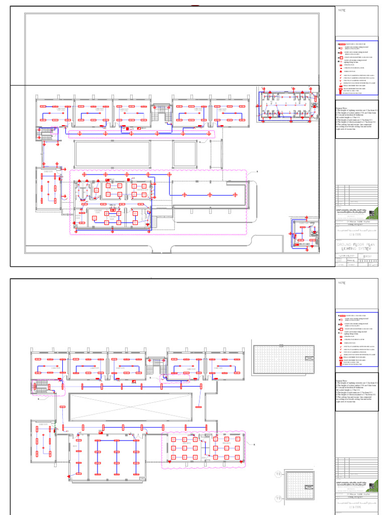 School Building Electrical Layout | PDF | Lighting | Components