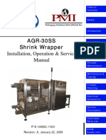 AGR-30SS Shrink Wrapping Machine Installation, Operation, & Service Manual