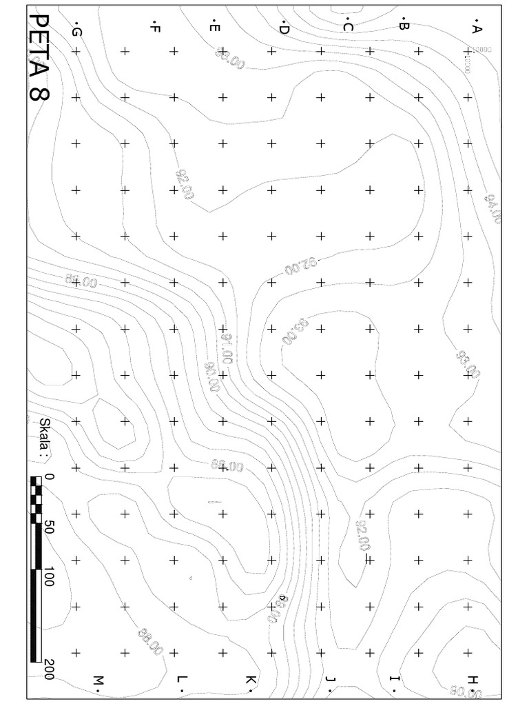Peta Kontur Jalan Compress 8 | PDF