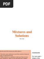 Mixtures Introduction