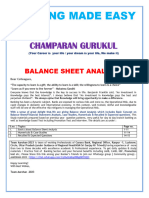 Balance Sheet Analysis Quick Booklet