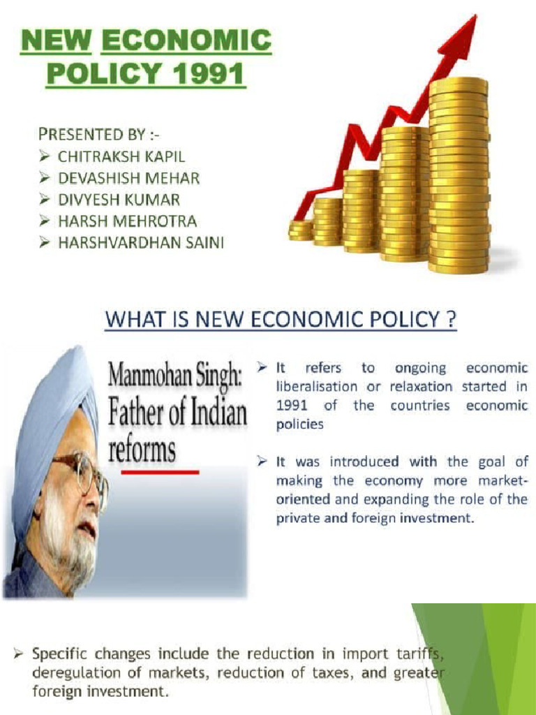 The New Economic Policy 1991 PDF