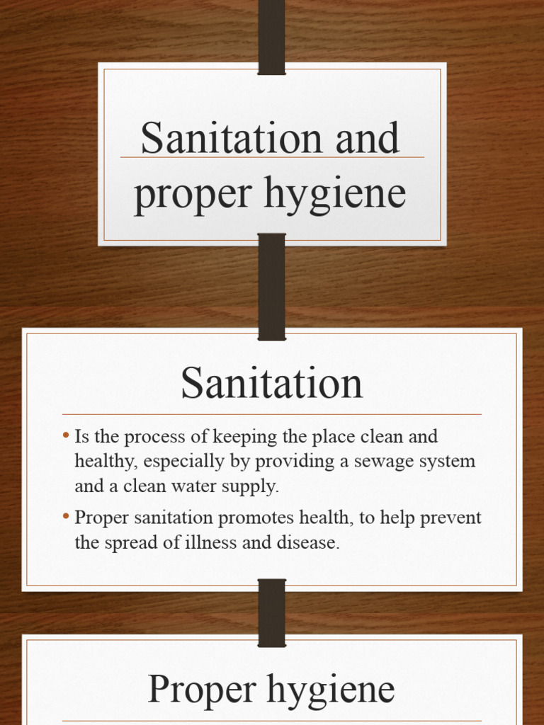 Sanitation and Hygiene Best Practices | PDF | Wellness