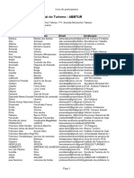 Lista de Participantes - 27 - E - Do - Dia - Mundial - Do - Turismo - ABBTUR