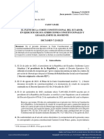 El Pleno de La Corte Constitucional Del Ecuador