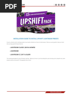 Upshift Preset Installation Instructions