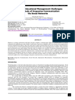 Navigating Educational Management Challenges A Case Study of Grapevine Communication Via Social Networks