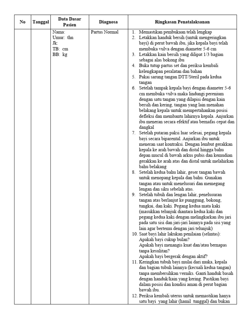 TM Partus Normal | PDF | Pengembangan Diri | Sains & Matematika