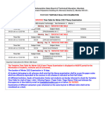 Back Log Timetable