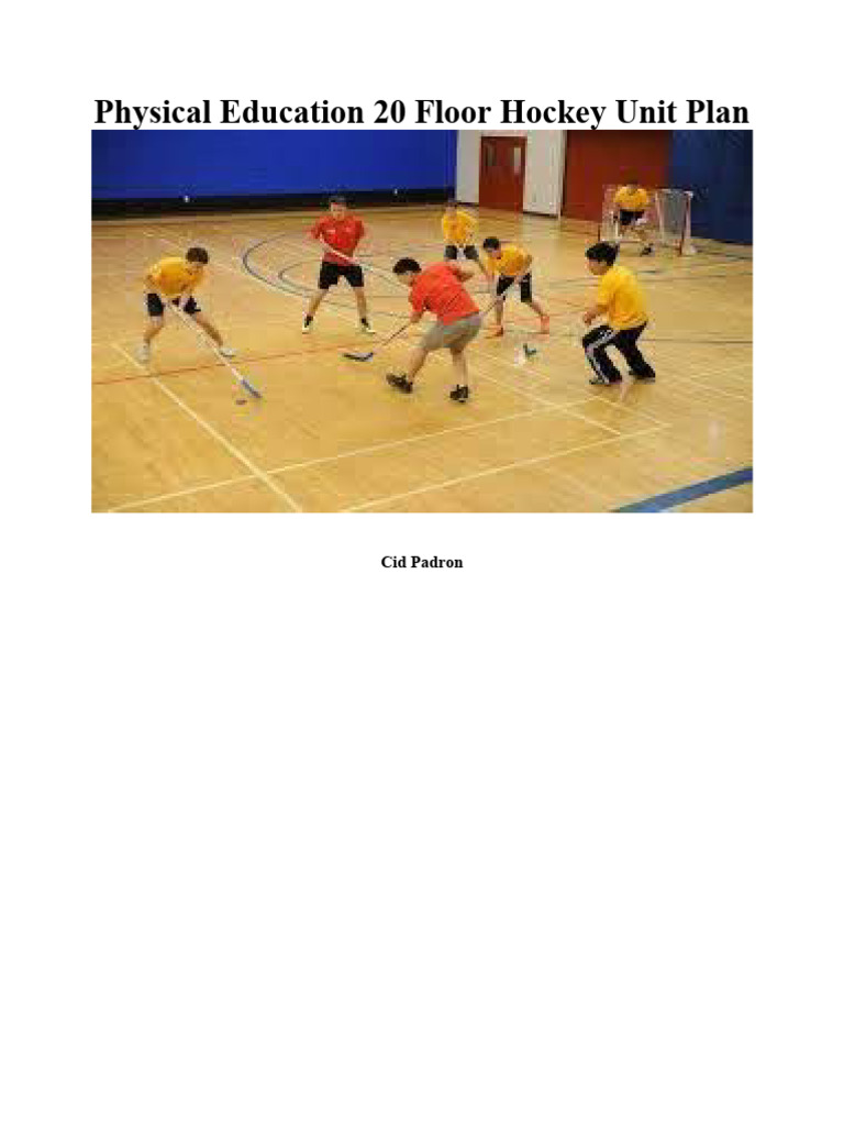 Floor Hockey Unit Plan N PDF Ice Hockey Physical Education