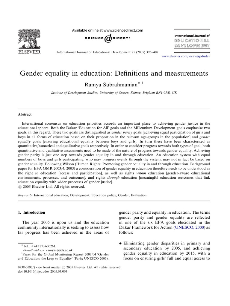 gender-equality-in-education-definitions-pdf-gender-gender-studies