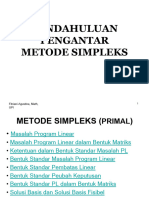 Pendahuluan Pengantar Metode Simpleks: Fitriani Agustina, Math, UPI