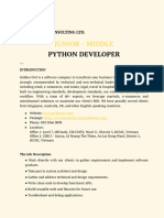 Go JD Python Developer