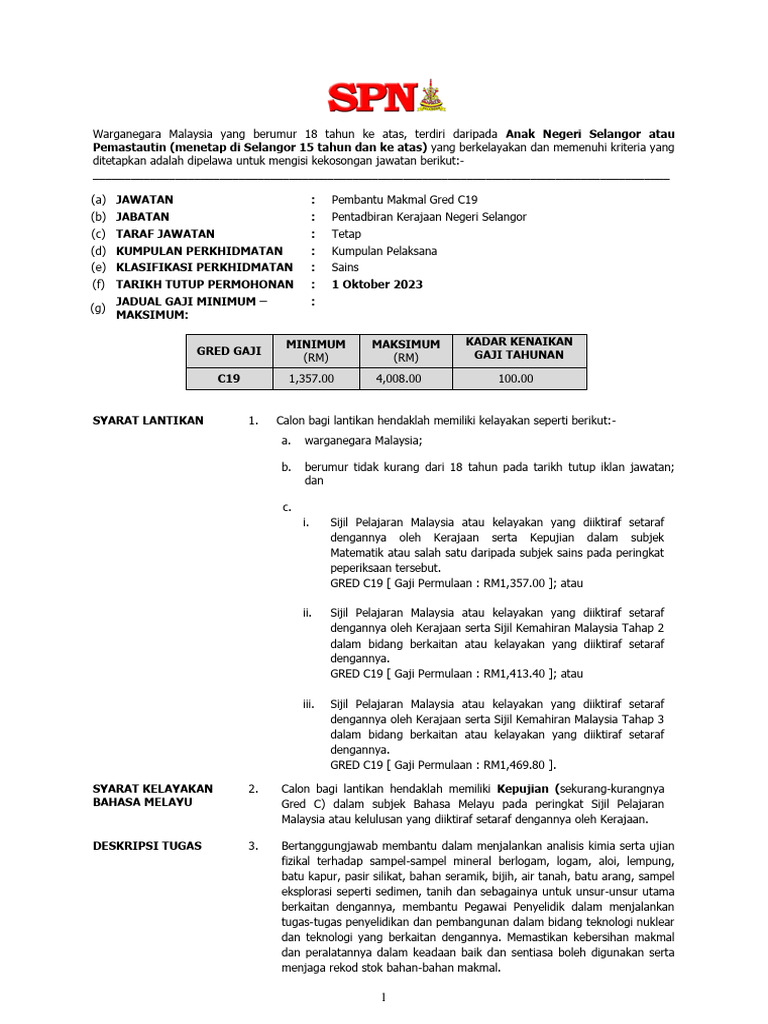 8Pembantu Makmal Gred C19 PDF