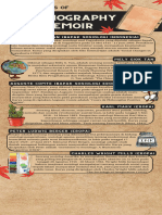 Brown Watercolour Illustrative English Autobiography Conventions Analysis Infographic