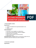 20 Chás Vegano para Derreter Gordura