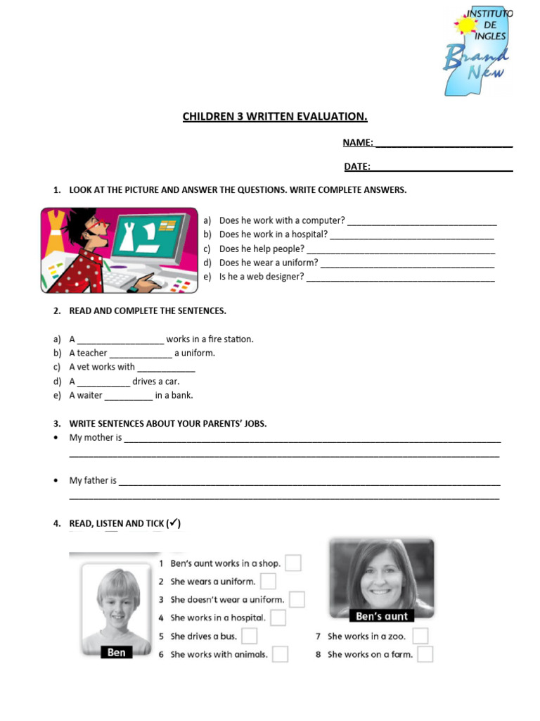 Evaluation Tiger 4 Unit 4 Pdf