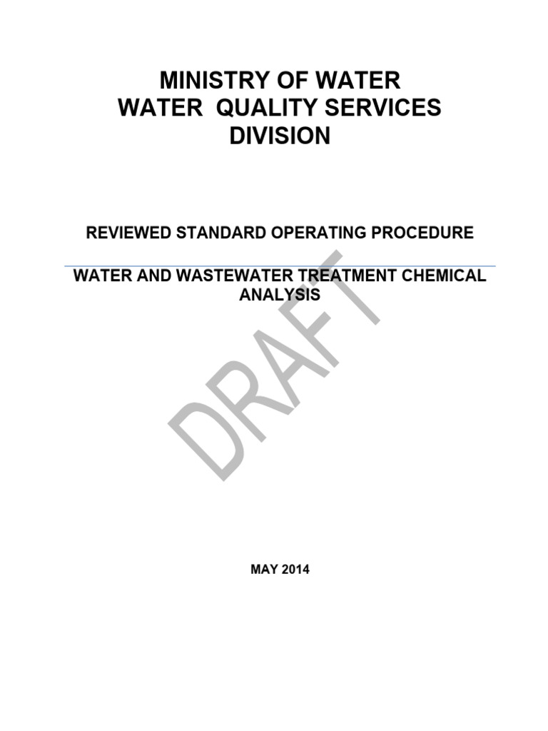 K2PO4 in Water Treatment Procedures | PDF | Ph | Aluminium