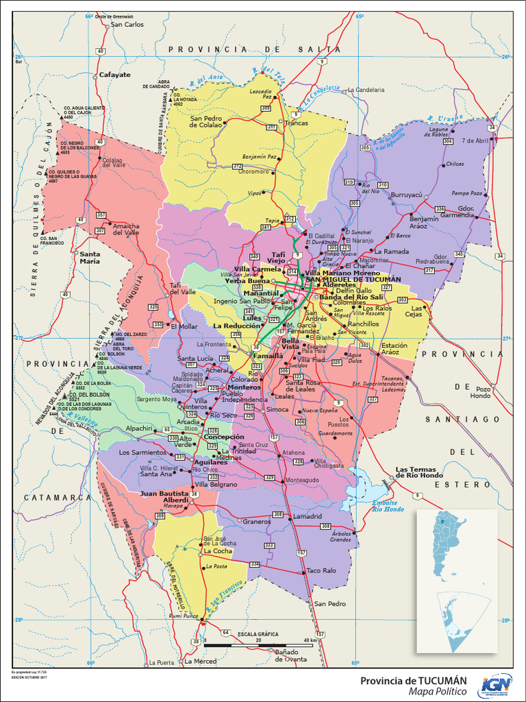 Mapa Político de Tucumán | PDF
